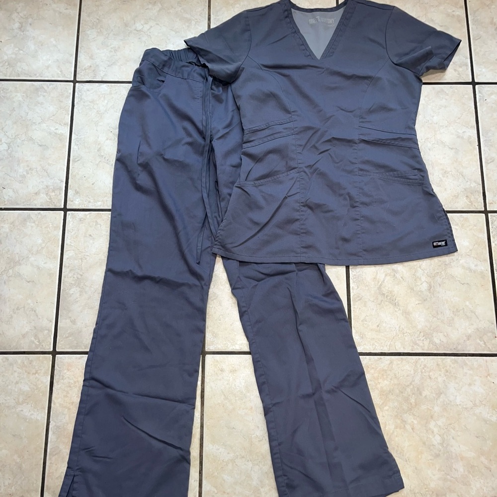 Grey's Anatomy Women's Scrub Set - Charcoal
